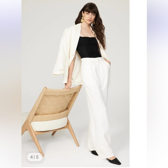 Anine Bing White Carrie Pants - Picture 5 of 6